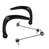 For Peugeot 308 2007-2013 Front Lower Wishbones Arms and Drop Links Pair