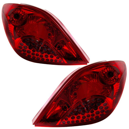 PEUGEOT 207 HATCHBACK 2006-2010 REAR TAIL LIGHTS 1 PAIR O/S & N/S