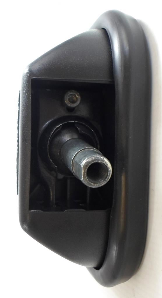 Land Rover Defender 2007-> Manual Wing Door Mirror Black Cover Drivers Side