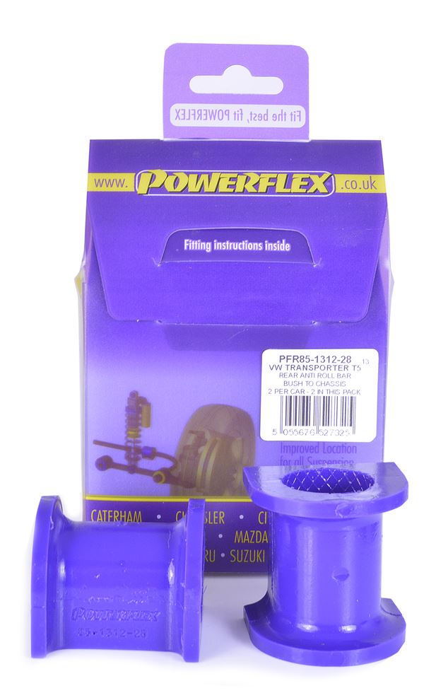 For VW T5 Transporter 2003-2015 PowerFlex Rear Anti Roll Bar Bush to Chassis