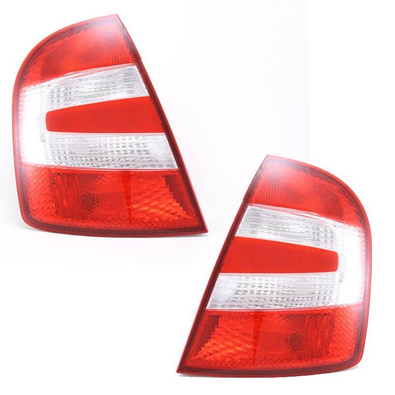 SKODA FABIA MK1 2005-2007 HATCHBACK REAR TAIL LIGHTS 1 PAIR O/S & N/S