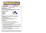 For Porsche 968 1992-1995 PowerFlex Front Wishbone Rear Bush