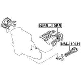 Renault Koleos 2008-2017 2.5 Petrol Left Lower Front Gearbox Engine Mount Bush