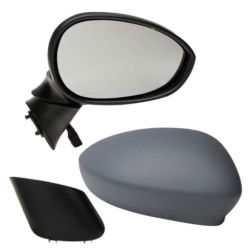 Fiat Punto Evo 2010-2012 Electric Wing Door Mirror Primed Cover Drivers Side