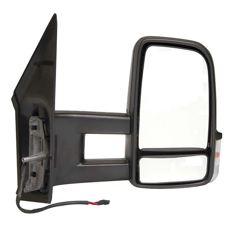 Mercedes Sprinter Van 2006-> Electric Long Arm Wing Door Mirror Drivers Side