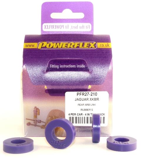 For Jaguar XK8, XKR-X100 1996-2006 PowerFlex Rear Anti Roll Bar Link Rubbers