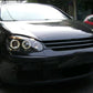 VOLKSWAGEN GOLF MK5  11/2003-2009 BLACK ANGEL EYES HEADLIGHTS PAIR