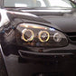 VOLKSWAGEN GOLF MK5  11/2003-2009 BLACK ANGEL EYES HEADLIGHTS PAIR