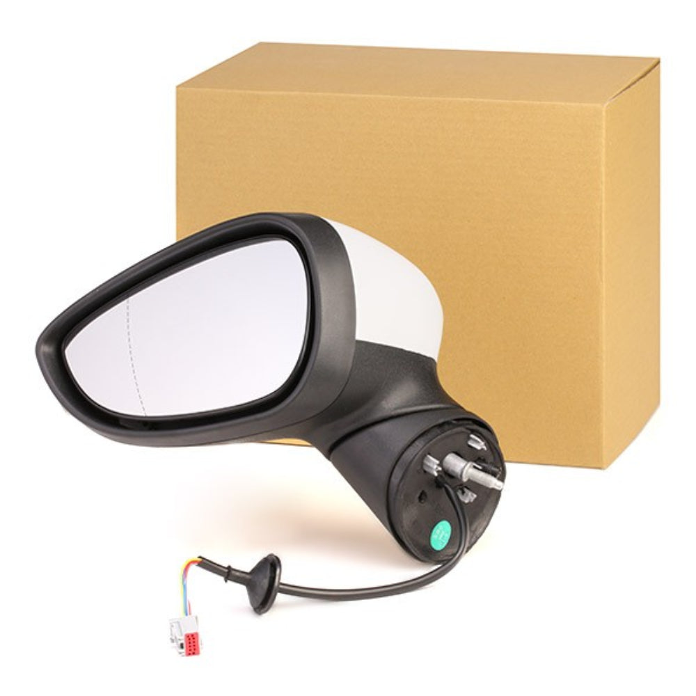 For Ford Fiesta Mk7 2013-2018 Electric Door Wing Mirror Primed Cover Left Side