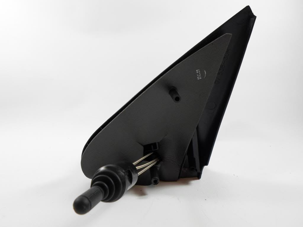 Mazda 121 3/1996-2000 Cable Adjust Wing Door Mirror Black Cover Drivers Side