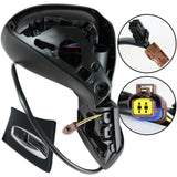 Peugeot 207 2006-2013 Electric Adjust Wing Door Mirror Primed Cover Drivers Side