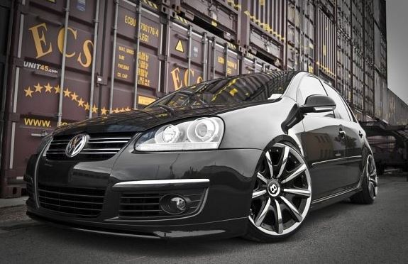 VW Golf MK5 R32 Style Headlights 2003-2009 Xenon Look Projector Headlamps Pair