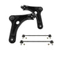 For Citroen C4 Cactus 2014-2017 Front Lower Wishbones Arms and Drop Links Pair