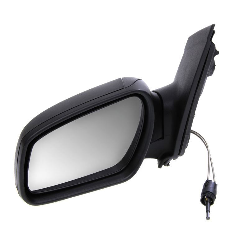 Ford Focus Mk2 2005-5/2008 Cable Adjust Wing Door Mirror Black Passenger Side