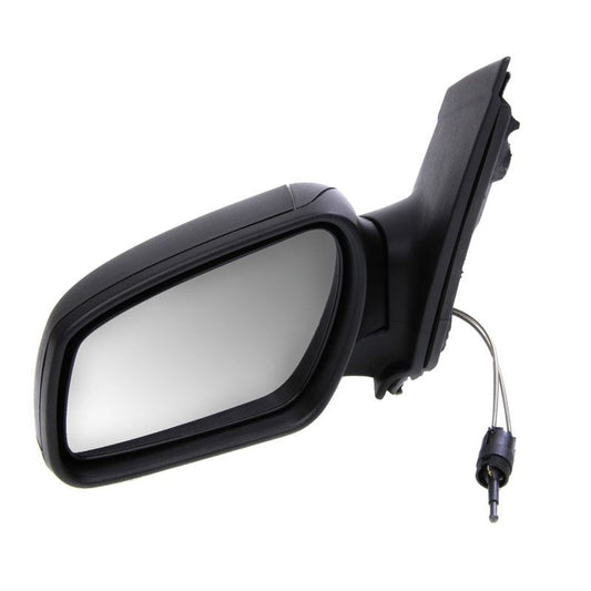 Ford Focus Mk2 2005-5/2008 Cable Adjust Wing Door Mirror Black Passenger Side