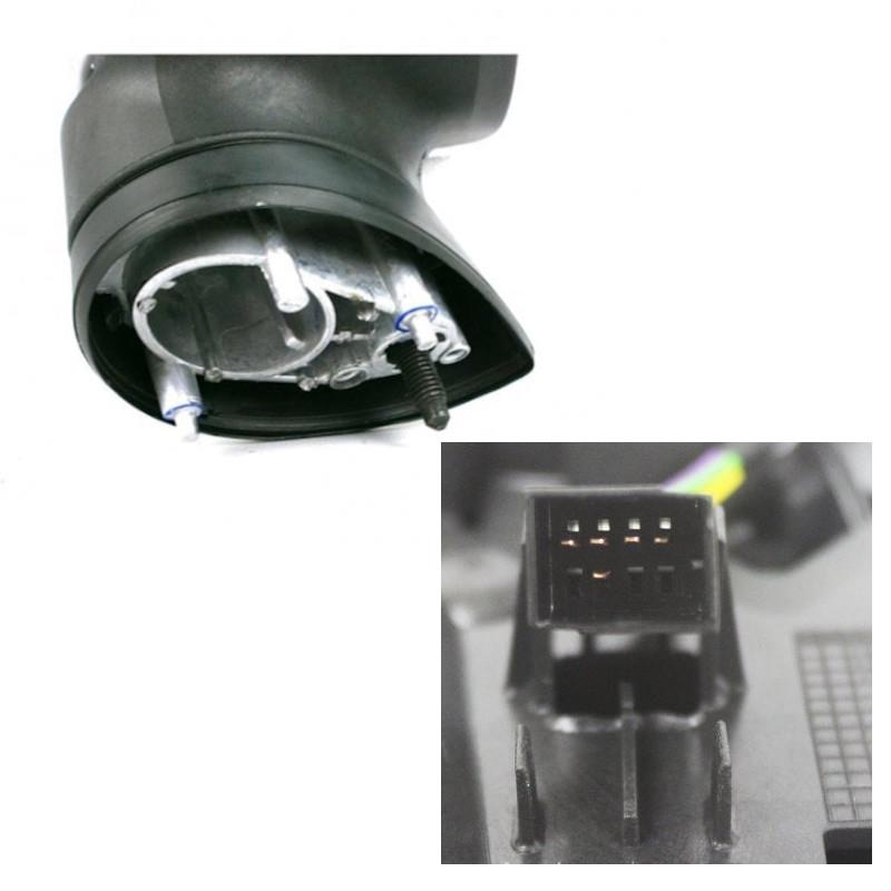 Seat Ibiza Mk5 7/2008-> Electric Wing Door Mirror Primed Cover Drivers Side