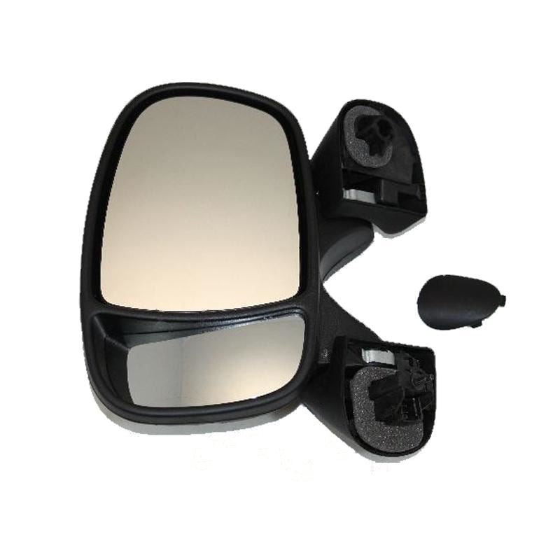 Nissan Primastar Van 2002-> Electric Wing Door Mirror Black Cover Passenger Side