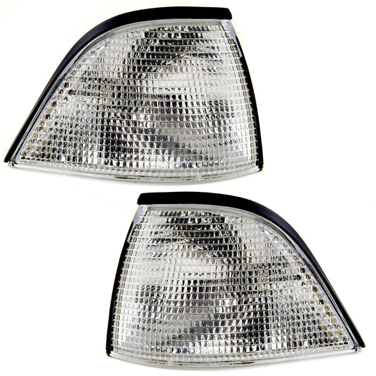 BMW 3 SERIES E36 2 DOOR 1990-2000 FRONT INDICATORS CLEAR 1 PAIR O/S & N/S