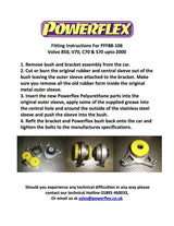 For Volvo 850 up to 2000 PowerFlex Front Upper Bulkhead Mount