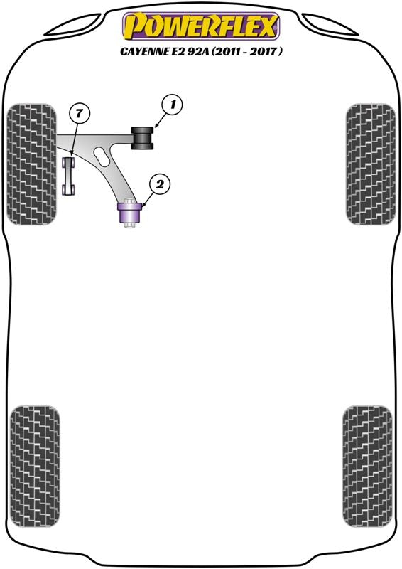 Porsche Cayenne E2 92A (2011-2017) Front Anti Roll Bar Link Bush