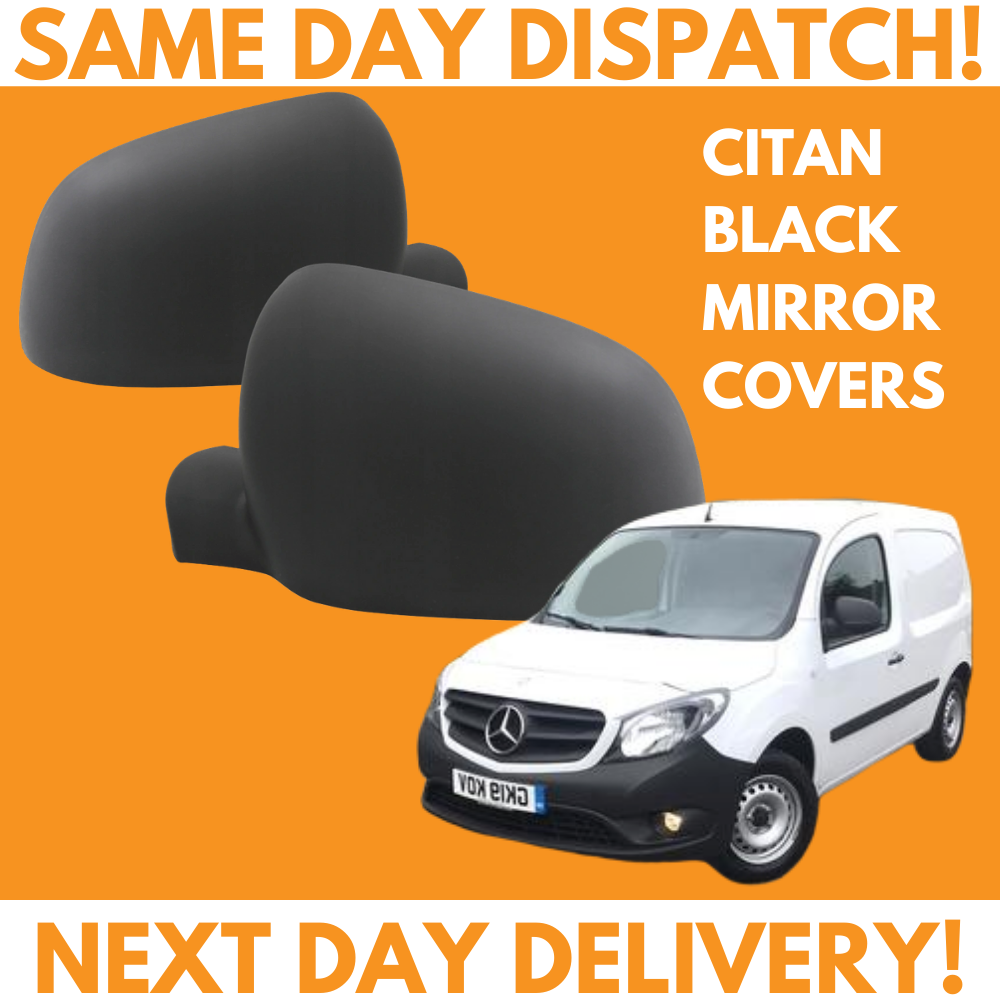Mercedes Citan W415 2012-2020 Wing Mirror Cover Black Left & Right Pair