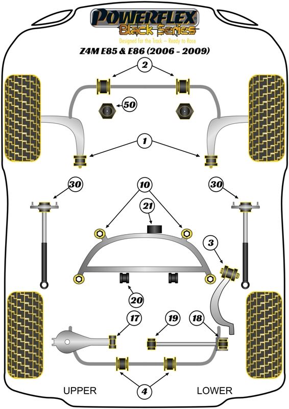 BMW Z4M E85 & E86 (2006-2009) PowerFlex ENGINE MOUNT