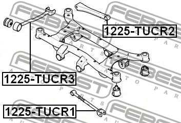 For Hyundai Tucson 2004-2010 Rear Left or Right Wishbone Suspension Trailing Arm