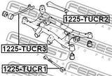 For Hyundai Tucson 2004-2010 Rear Left or Right Wishbone Suspension Trailing Arm