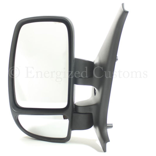 Vauxhall Movano Van 2003-2010 Manual Wing Door Mirror Black Cover Passenger Side
