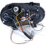 VOLKSWAGEN GOLF MK4  1998-2004 BLACK ANGEL EYES HEADLIGHTS PAIR