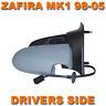 Vauxhall Zafira Mk1 1999-2005 Electric Primed Wing Door Mirror Drivers Side