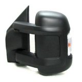 Fiat Ducato 2006-2023 Medium Arm Electric Black Wing Door Mirror Left Side