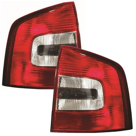 SKODA OCTAVIA MK2 4/2009-> REAR TAIL LIGHTS 1 PAIR O/S & N/S