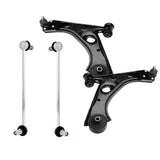 For Fiat Grande Punto 2006-2011 Front Lower Wishbones Arms and Drop Links Pair