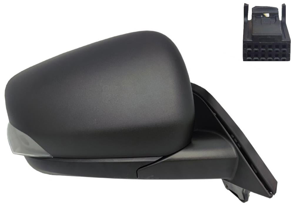Mercedes Citan W420 2021-2025 Wing Door Mirror Electric Black Right Side