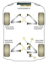 For Lotus Exige Series 1 PowerFlex Black Series Rear Lower Wishbone Front Bush