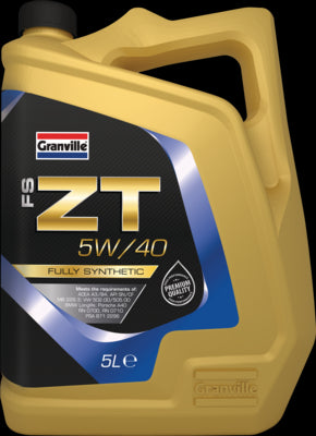 Car Engine Oil Granville FS-ZT SAE 5W40 Fully Synthetic 5L A3 B3 B4 5 Litre