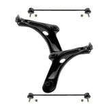 For Peugeot 1007 2005-2009 Front Lower Wishbones Arms and Drop Links Pair