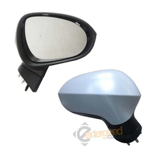 Seat Ibiza Mk5 7/2008-> Electric Wing Door Mirror Primed Cover Drivers Side