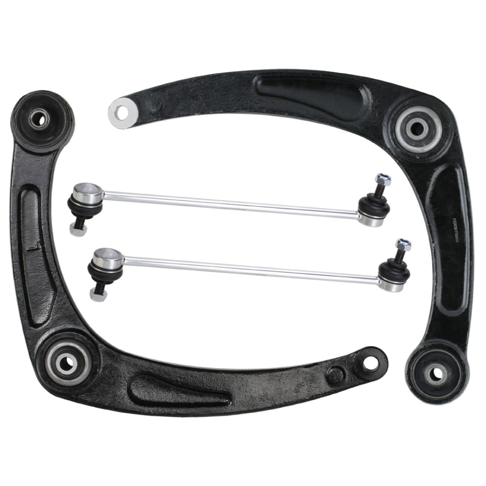 For Citroen Berlingo 2008-2016 Front Lower Wishbones Arms and Drop Links Pair