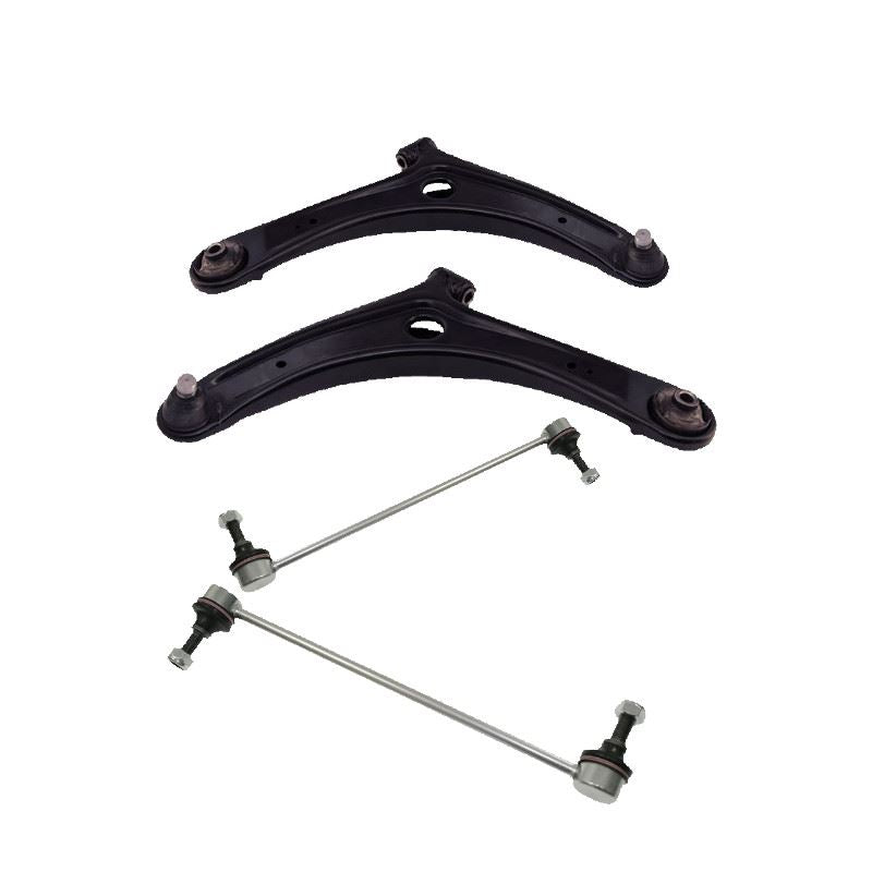For Citroen C-Crosser 2007-2012 Front Lower Wishbones Arms and Drop Links Pair