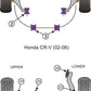 For Honda CR-V (2002-2006) PowerFlex Front Wishbone Bush Set