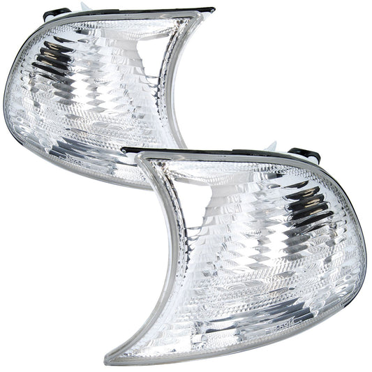 BMW 3 SERIES E46 2 DOOR 2001-2003 FRONT INDICATORS CLEAR 1 PAIR O/S & N/S