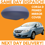 Vauxhall Corsa D 2006-2015 Wing Mirror Cover Primed Right Side