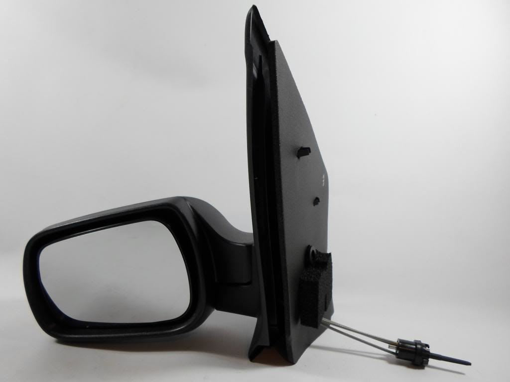 Ford Fiesta MK6 2002-2005 Manual Black Wing Door Mirror Passenger Side Left