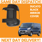 Fiat Ducato 2006-2020 Short Arm Wing Mirror Cover Black Left Side