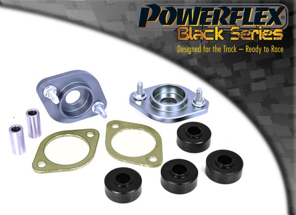 For BMW 3 Series 1999-2006 PowerFlex Black Rear Shock Top Mount Bracket and Bush