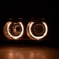 BMW 5 SERIES E39 SALOON & ESTATE 1996-2000 BLACK ANGEL EYES HEADLIGHTS PAIR