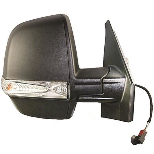 Vauxhall Combo Van Mk3 2012-> Electric Wing Door Mirror Black Cover Drivers Side