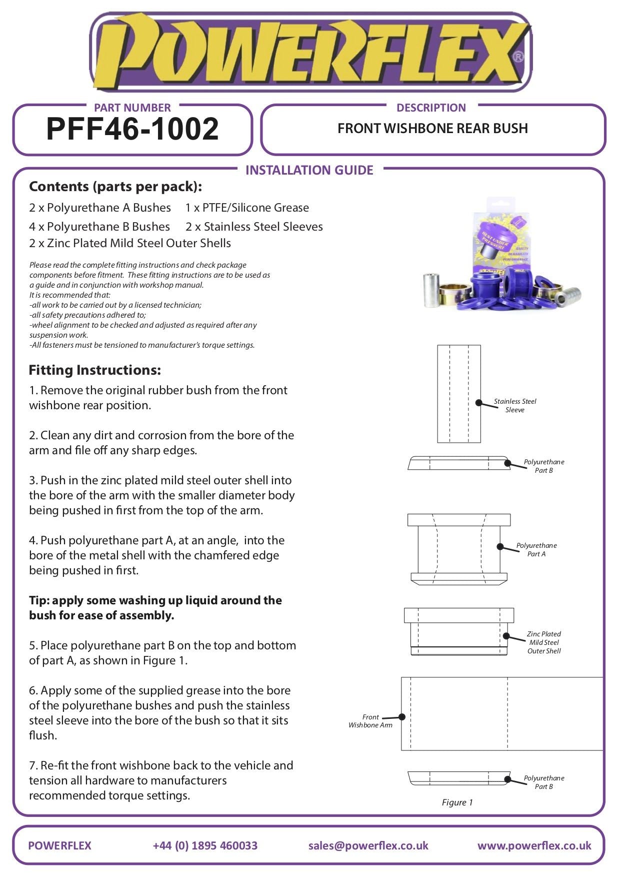 Nissan Micra (K14) MK5 (2017-on) PowerFlex Front Wishbone Rear Bush